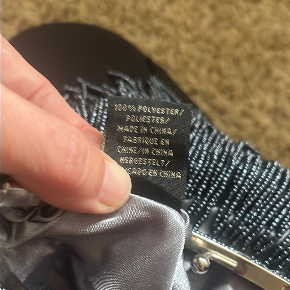 Fringe Beaded Statement Evening Bag - image 6